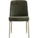 Zeke Antique Brass / Bergen Olive Dining Chair, Set Of 2